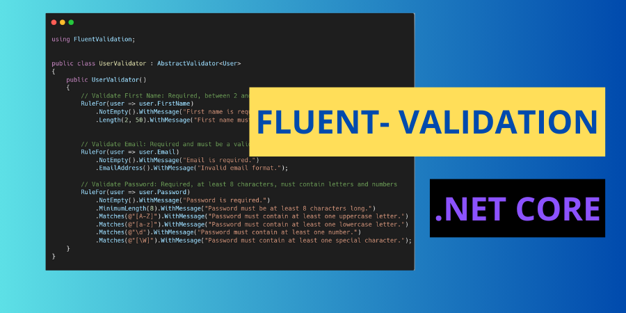 FluentValidation .NET Core