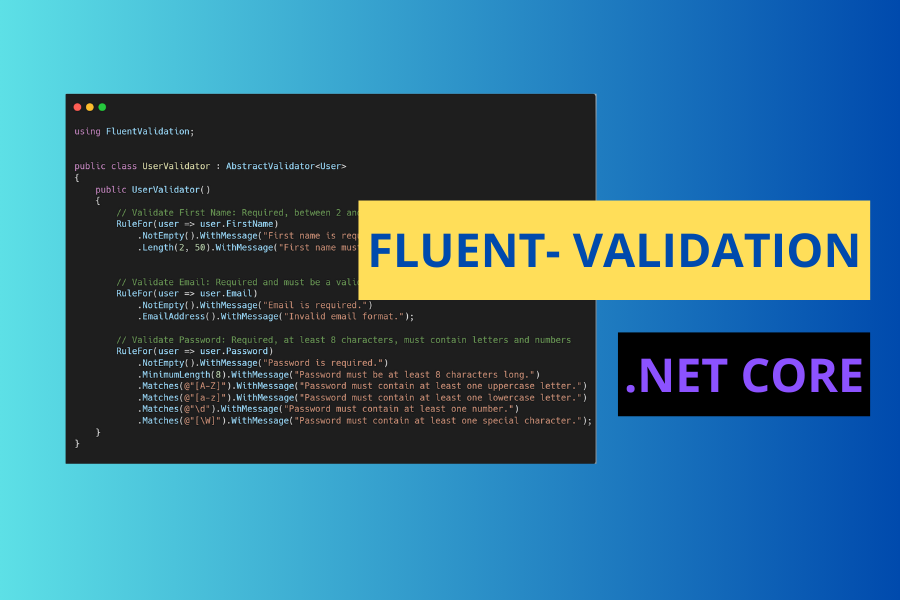 FluentValidation .NET Core